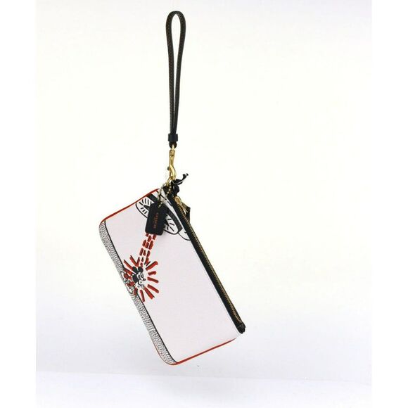 NWT Coach x UFO strike Mickey Wristlet Card Wallet - Picture 5 of 13